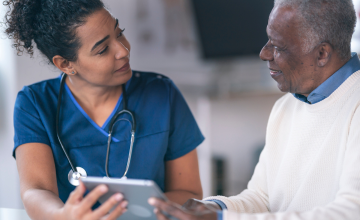 doctor with patient