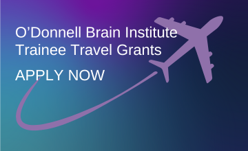 Text that states apply now odonnell brain institue grants